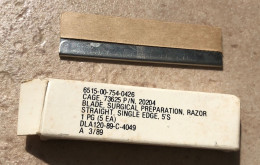 Lame De Rasoir Us Blade Surgical Preparation Razor (military Viet Nam Golf Ww2) - Messen