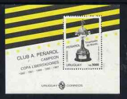 Uruguay 1992, Penarol Football World Club Champion, Block - Unused Stamps