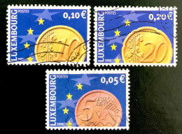 2001 LUXEMBOURG PIÈCES EN EURO - OBLITERE - Oblitérés