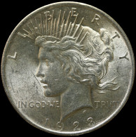 LaZooRo: United States Of America 1 Peace Dollar 1923 UNC Die Ctrack - Silver - 1921-1935: Peace (Paix)