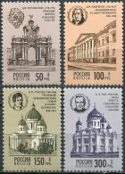 RUSSIA - 1994 - SET OF 4 STAMPS MNH ** - Russian Architects Birth Anniversaries - Neufs