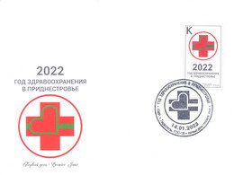 2023. Transnistria, Year Of Healthcare In Transnistria 2022, FDC With Stamp Perforated, Mint/** - Moldawien (Moldau)