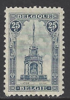 Belgique - 1919 - COB  164 * (MH) - Charnière - Neufs