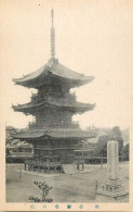 Japan Postcard Temple Architecture Pagoda Statue - Other & Unclassified