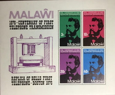 Malawi 1976 Telephone Centenary Minisheet MNH - Malawi (1964-...)