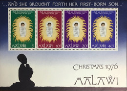 Malawi 1976 Christmas Minisheet MNH - Malawi (1964-...)