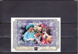 SA05 Isle Of Man 2000 The Queen Mother II The Stamp Show 2000 Minisheet - Emissione Locali