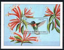 Bloc Sheet Oiseaux Colibris Birds Hummingbirds  Neuf  MNH **  Congo 2000 - Colibrì