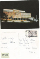 Ethiopia Africa Hall In Addis Ababa #3 AirmailPcard X Italy 1966/68 With Simple Frankings - Äthiopien