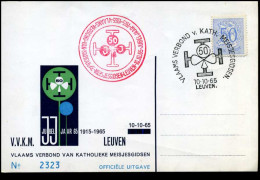 België - Postkaart V.V.K.M. Vlaams Verbond Van Katholieke Meisjesgidsen - Briefe U. Dokumente