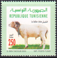 2003-Tunisie / Y&T 1491--  Faune & Flore; Bélier Aries  - 1V / MNH***** - Tunisia (1956-...)