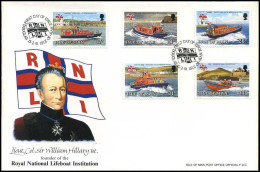 Isle Of Man - Reddingsboten - FDC -  - Isle Of Man