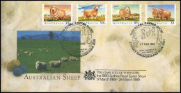 Australië  - Schapen - FDC  - Ersttagsbelege (FDC)