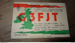 QSL - ENGLAND, Ernest COWARD LONDON, G3FJT 1949 ........... PHI ..... QSL-20 - Radio Amateur