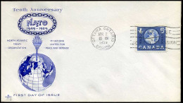 Canada - FDC - NATO, Tenth Anniversary - 1952-1960