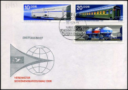 DDR  - FDC - Vereinigter Schienenfahrzeugbau - DDR - Trains