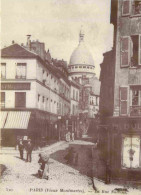 Reproduction CPA - 75 Paris - Montmartre - Rue Norvins - CPM - Carte Neuve - Voir Scans Recto-Verso - Zonder Classificatie