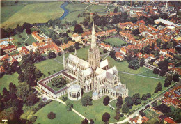 Angleterre - Salisbury - Cathedral - Cathédrale - From The Air - Aerial View - Vue Aérienne - Wiltshire - England - Roya - Salisbury