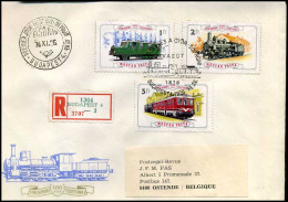 Hungary - Cover To Ostend, Belgium - Trains - Trains