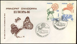 Andorra - FDC - Europa CEPT 1986 - Briefe U. Dokumente