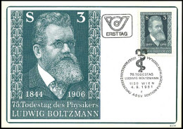 österreich - Maximum Card - Ludwig Boltzmann - Cartas Máxima