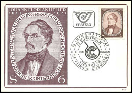 österreich - Maximum Card - Johann Florian Heller - Cartas Máxima