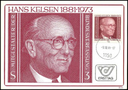 österreich - Maximum Card - Hans Kelsen - Maximumkaarten