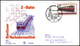 Bundespost  Berlin - FDC - S-Bahn, Berliner Verkehrsmittel - Trains