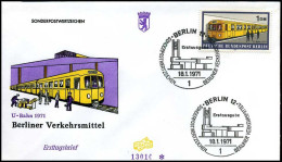 Bundespost  Berlin - FDC -  Berliner Verkehrsmittel - Treni