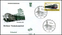 Bundespost Berllin  - FDC -  Berliner Verkehrsmittel - Treni