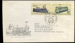 Ceskoslovensko - FDC - Trains - Treni