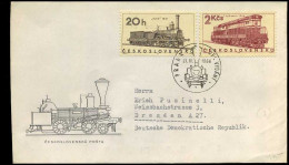 Ceskoslovensko - FDC - Trains - Treni