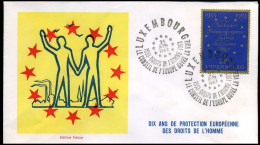 Luxembourg - FDC - Dix Ans De Protection Européenne Des Droits De L'homme - FDC