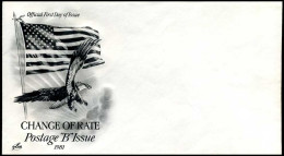 USA - FDC -  Change Of Rate, Postage "B" Issue (no Stamp) - Andere & Zonder Classificatie