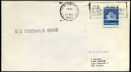 USA - Cover To Diedorf, Germany - S/S Emerald Seas - Brieven En Documenten