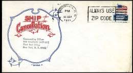 USA - Cover - Ship Cancellation, USS Salinan (ATF-161) - Cartas & Documentos