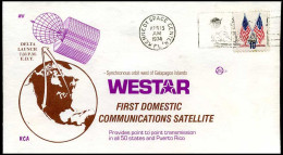 USA - FDC - Westar, First Domestic Communications Satellite - Amérique Du Nord