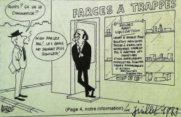 ► Coupure De Presse  Quotidien Le Figaro Jacques Faisant 1983 Marchais  Farces à Trappes  Farces Et Attrapes - Desde 1950