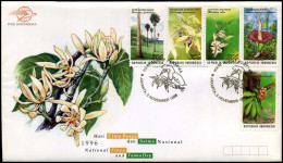Indonesia - FDC - National Flora And Fauna Day - Indonesia