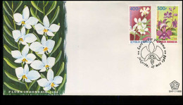 Indonesia - FDC - Flowers - Orchids