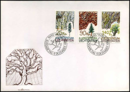 Liechtenstein - FDC - Trees - Bäume