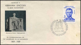 Argentina - FDC - Homenaje A Abraham Lincoln - FDC