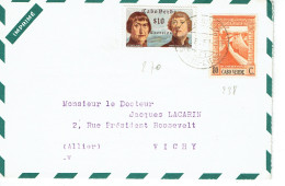 Cap Vert N° 270 Et 238 Lettre Du 10-8-1957 Laboratoire Puéricrine Glutamique - Kap Verde