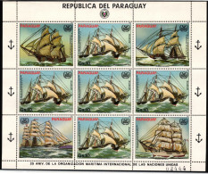 Paraguay 3676 Postfrisch Als Kleinbogen, Schiffe #NE791 - Paraguay