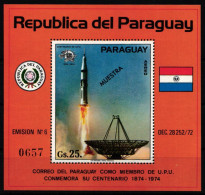 Paraguay Block 220 Postfrisch Raumfahrt #GB306 - Paraguay