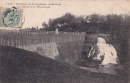 E2-22) BARRAGE DE BOSMELEAC PRES D' UZEL - LA DIGUE ET LE DEVERSOIR - 1907  - Bosméléac