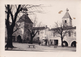 E3-47) TOURNON D ' AGENAIS (LOT ET GARONNE) LA PLACE - ( PHOTO  D ' EPOQUE RIGIDE AUTHENTIQUE  18 X 13 -  2 SCANS ) - Tournon D'Agenais