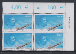 France P.A. N° 66 XX  30 F. : Hommage à Jacqueline Auriol, En Bloc De 4 Coin Daté Du 9 . 1 . 86 ; Sans Charnière TB - Aéreo