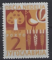 Jugoslavia 1959  Zwangszuschlagsmarken-Porto (**) MNH  Mi.19 - Beneficenza