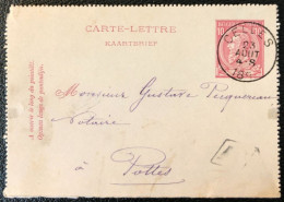 Belgique, Entier-carte De CELLES 23.8.1892 - (A340) - Andere & Zonder Classificatie